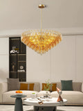 14-Light Gold Modern Round Chandelier for Living Room, 37" Extra Large Chandelier
