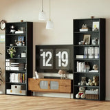IRONCK 6-Tier Bookcase Set of 2, 70" Height Floor Standing Display Storage Shelves for Home