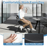 Kneeling Chair with Back Support, Height Adjustable Kneeling Chair for Men