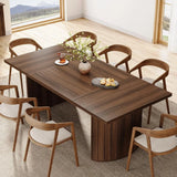 78.7" Extra Long Dining Table for 6-8 People, Large Farmhouse Kitchen Table with Wooden