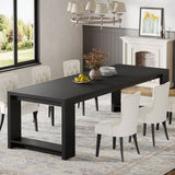 Tribesigns 86.61-Inch Dining Table for 6-8 People, Modern Narrow Long Kitchen Table