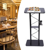 Iron 47 Inch Curved Podium Suitable for Schools Conference Rooms Stages Churches Classrooms with Storage