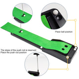 Putting Green Indoor Set Mini Putting Ball Pad w/ Ball Return/2 Holes for Men