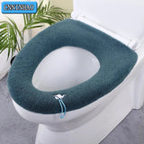 Toilet Seat Cover Mat Bathroom Toilet Lid Pad Winter Warm Cushion MD DC PRINT