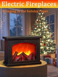 Electric Fireplace Lantern with Realistic LED Flame – USB Powered, Indoor