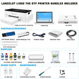 DTF Printer with free laptop L1800 Printhead and Oven bundle highspeed for A3 30cm Clothes Inkjetd with PET Fil
