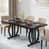 Tribesigns Dining Table for 4-6 People, 63-Inch Large Dinner Table