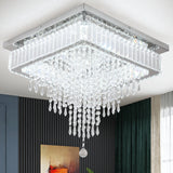 VETRULUS Modern Luxury Crystal Led Pendant Light Rain Drop Chandelier Ceiling Lamp Dining Living Room Nordic Decor Hanging