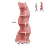 Tribesigns Corner Shelf, Modern 5-Tier Wall Corner Bookshelf, Stylish