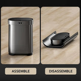 Stainless Steel Kitchen Trash Can 13 Gallon Motion Sensor Garbage Can Automatic Touch Free Detachable Waste Bin