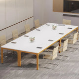 Large 6.5ft Office Conference Table, 78.74 W x 27.56 D, Ideal for Seminars