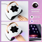 UV LED Nail Lamp, Professional UV Nail Dryer Light For Gel Nails , Fast Curing Gel Polish Lamp Auto Sensor