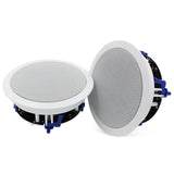 Herdio 6.5" Ceiling Speakers  640 W 2 Way Flush Mount Passive Perfect For Office Kitchen Living Room