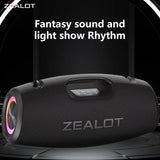 ZEALOT S78 100W Wireless Speakers, DSP Technology ,Dream Light, Outdoor