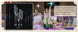 16PCS Clear Candle Holder for Wedding Christmas Party