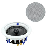 Herdio Passive Ceiling Speakers 6.5‘’ 320W 2-Way Round Flush Mount Speakers Perfect For Home Theate
