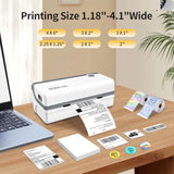 Bluetooth Thermal Shipping Label Printer Wireless 4x6 Label Sticker Printer for Shipping Packages Support Android iPhone Widely