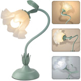 Cute Flower Desk Lamp With Adjustable Flexible Gooseneck for Home,Office