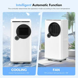 Portable air conditioner for home bedroom office use,white,16000 BTU 5-in-1
