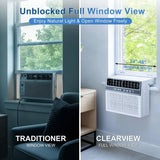 12000 BTU U Shaped Window Air Conditioner Cools up to 550 Sq. Ft, Quiet