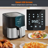 Kit Cook Large Air Fryer, 1500W 7QT Air Fryer Cooker, Adjustable Temperature 100-400°F
