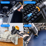 6 In 1 Blowing Suction Car Cleaner Type-C Rechargeable Electric for Car