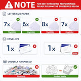 Commercial micro cut paper shredder with touchscreen, heavy duty