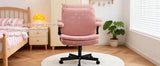 TCGBKAF Pink Criss Cross Chair with Wheels&Flip-Up Arms