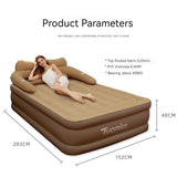 2 Persons Inflatable Mattress Camping Folding Home Indoor Outdoor