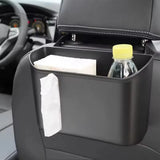 Car Trash Can Portable Storage Mesh Pocket Auto Hanging Holder Water Bottles Backseat Waterproof Trash Can Bag Box Organizer