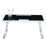 Height Angle Adjustable Laptop Bed Stand, Portable Lap Desk with Foldable Legs, Foldable Lap Tablet Table for Sofa Couch