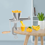 Manual Juice Squeezer Fine Filter Fruit&Vegetable Squeezer Barley Juicer Stainless Steel