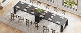 Tribesigns 86.61-Inch Dining Table for 6-8 People, Modern Narrow Long Kitchen Table