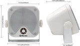 Herdio 4''  Waterproof Speaker Bluetoot Marine 100W Heavy Duty Boat Surface Mounted For Camper Skid Steer