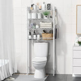 Bathroom Organizer Shelves Space Saver Over Toilet, Above Toilet Storage Rack, MD DC PRINT