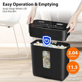 8-Sheet Cross-Cut Paper Shredder for Home Office