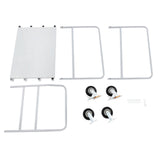 36*24 Flat Dolly Cart 2000 Lbs Hand Push Pull Cargo Handling Trailer with 4 Wheels Heavy Duty