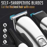 Ufree Beard Trimmer for Men, Waterproof Electric Razor for Nose, Body, Face & Mustache, Cordless