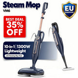 Steam Mop Cleaner w/ Rotating Mop Pad 10 in 1 Lightweight Spin Mop for Home