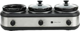 SC3105-SS, Slow Cooker, Buffet Server 3 Pot, Food Warmer - Stainless