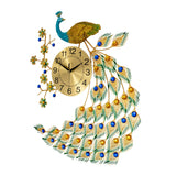 Modern Peacock Wall Clock, Anti-Rust for Housewarming Decoration