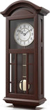 27 inch Wooden Hanging Grandfather Wall Clock with Pendulum - Real Wood