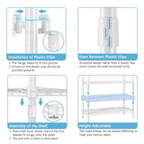 Extra Large Heavy Duty Clothes Rack Freestanding Metal Wardrobe Closet