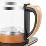 1.8L Electric Glass Tea Kettle with Infuser & Steamer Rack, 110V US Plug 18-in-1 Smart Tea Maker