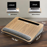 Portable Lap Laptop Desk with Pillow Cushion, Fits up to 15.6 inch Laptop