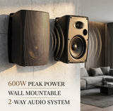 STUDIOFINIX 400W 6.5 Inch Passive Wired Waterproof Speaker 2Way WallMounted with Powerful