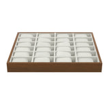 24 Slot Watch Box Organizer with Removable Pillows for Men Women, Home
