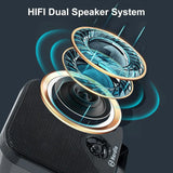 Herdio 4''  Waterproof Speaker Bluetoot Marine 100W Heavy Duty Boat Surface Mounted For Camper Skid Steer
