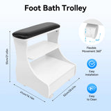 Foot Bath Stool Foot Rest Pedicure Manicure Funiture Trolley Footbath