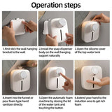 Hot Soap Dispenser Automatic Wall-mounted Rechargeable Temperature Display Liquid Foam Soap Dispensers